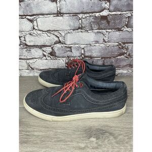 Blue SAKS FIFTH AVE Blue Colored Suede Wingtip Casual Shoes Men’s Sz 11M US/44EU